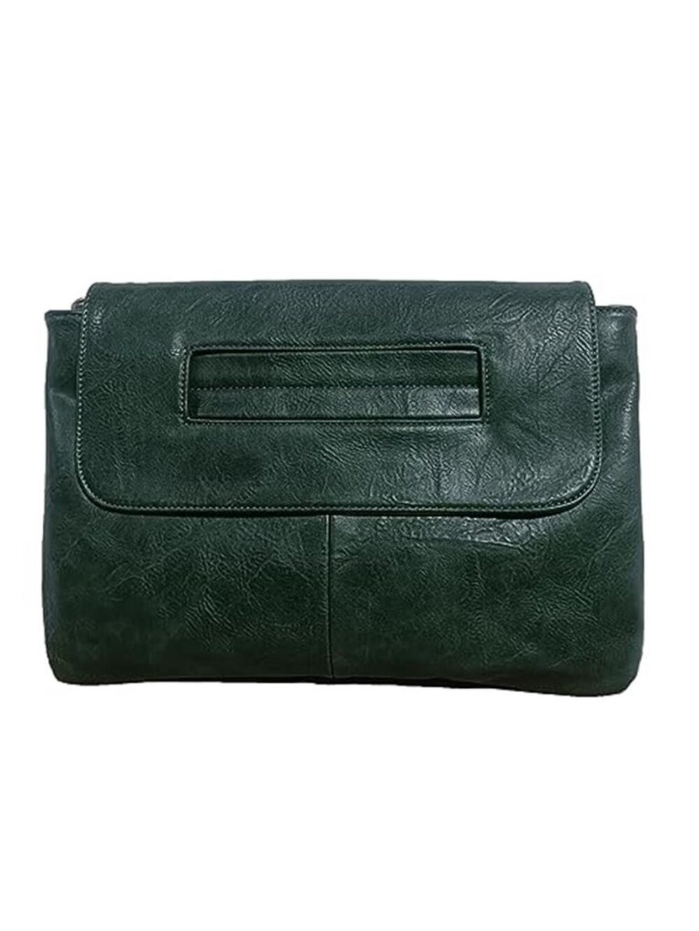 Women's Large Vegan Leather Clutch Bag Envelope Crossbody Handbag with Strap